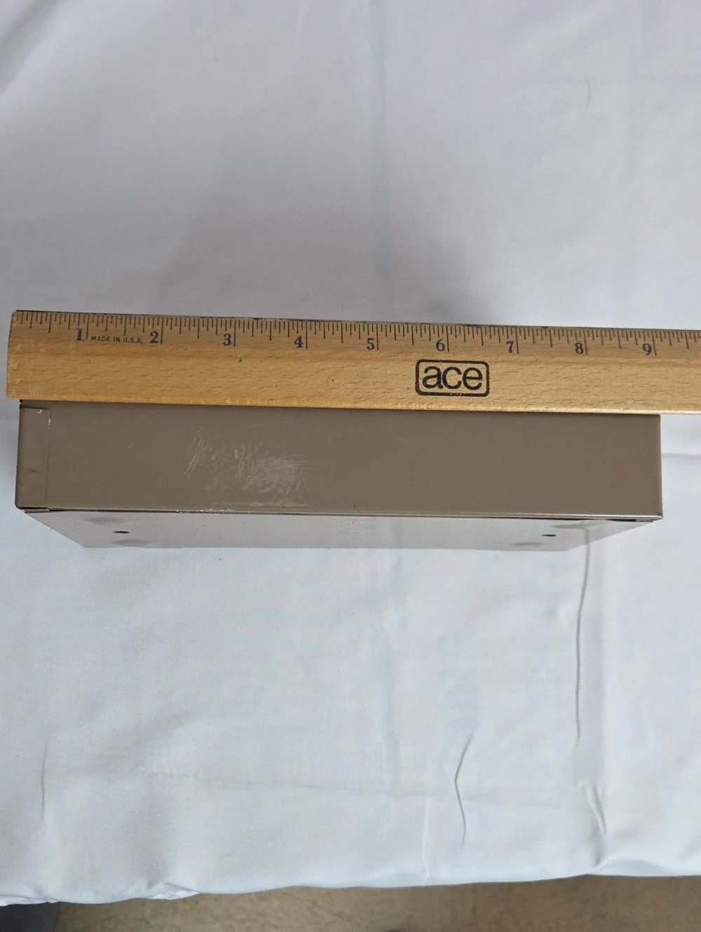 Vintage Metal Business Card File .